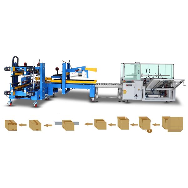 Automatic Flaps Sealing Machine for Food Industry Packing Line Carton Case Box Erector