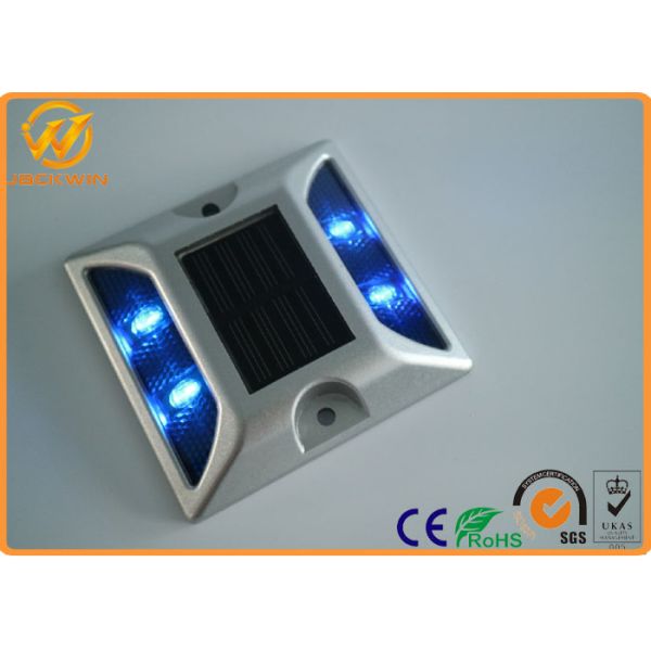 PC + Aluminum Solar Cat Eyes Reflective Road Studs 1500 Meters Visual Distance