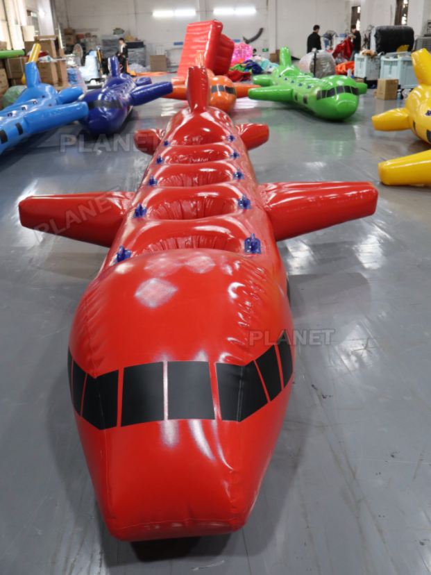 Outdoor Team Building Game Inflatable Toys & Accessories Inflatable Airplane with Hole Race Game for Kids