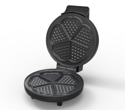 Home Use Heart Waffle Making Machine Mini Waffle Maker With Non Stick Coating Plate