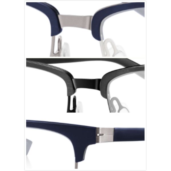 Metal prescription glasses for Men in classic eyeshape Linderberg stylish