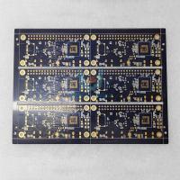 1.6mm 1OZ PCB Fabrication Thru Hole Black Solder Mask Pcb Boards