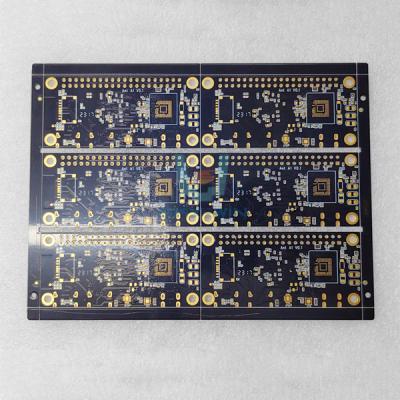 1.6mm 1OZ PCB Fabrication Thru Hole Black Solder Mask Pcb Boards