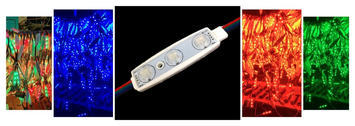 WS2811 Addressable 5050 RGBIC led module light SPI DMX512 programmable led light