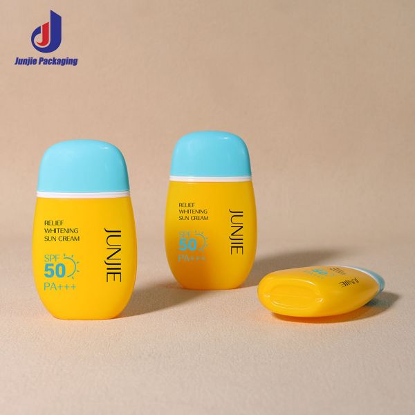 Customized 2025 50ml PE Plastic Squeeze Tube for Sunscreen Face Cream PE Hand Cream Packaging Bottle Screw Cap Skincare Usage