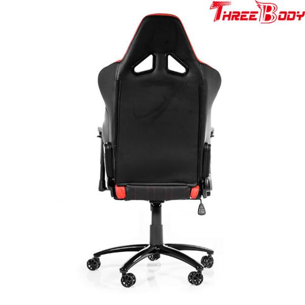 Swivel red black gaming chair mobile , Commercial  race car computer chair