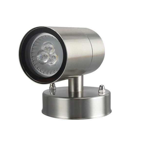 Double Side Round External LED Wall Lights , Full Stainless Steel Garden Lights 3W / 5W