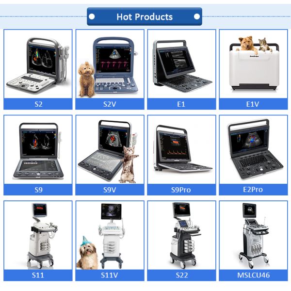 Sonoscape S8 B/ 2B/ 4B/ M/CW Echocardiography Ecograph 4D Laptop Notebook Portable Color Doppler
