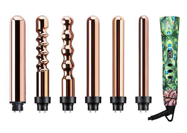 Private Label Interchangeable Curling Iron Set 1 Hour Auto Shut Off For Salon