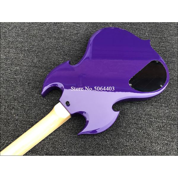 High quality shaped electric guitar purple paint circle black veneer rosewood fingerboard FREE shipping costs
