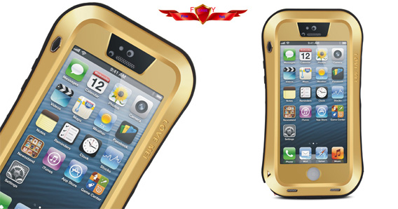 Aluminum Dirtproof/Shockproof/Waterproof With Gorilla Glass Iphone 5 5S Cases