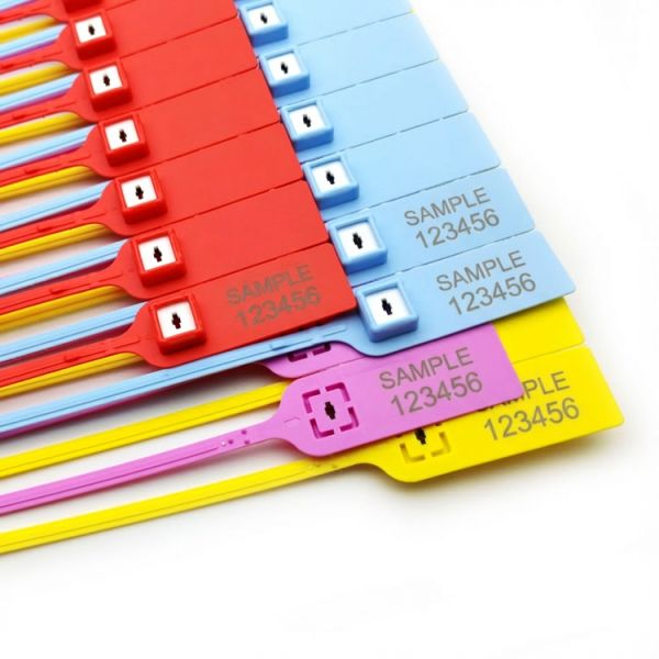 380 mm Length Pull Tight Plastic Security Seal with 268 N Tensile Strength and Laser Print for Tamper Proof Security