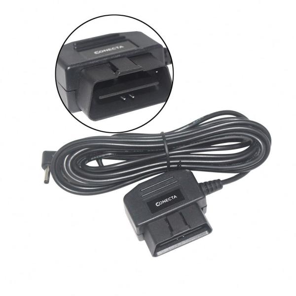 16ピン OBD2 から DC5.5x2.1 電源延長ケーブル 12-24V 50W