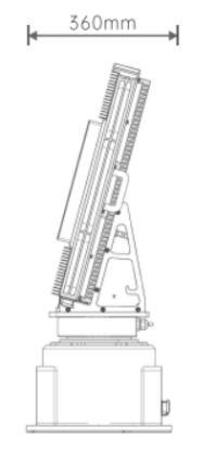Anti-drone Radar Electromagnetic Spectrum Competition X-band Drone Detection Radar System