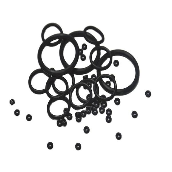 Anillos O de caucho de silicona negra para micro selladores de silicona de automóviles según las dimensiones del dibujo