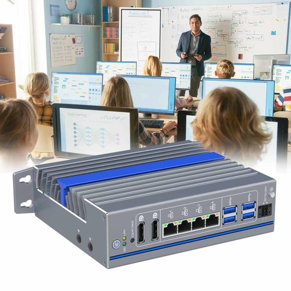 Industrial Box PC 12th Gen Intel Alder Lake U DC 12V-24V 4.7 GHz 4 Lan