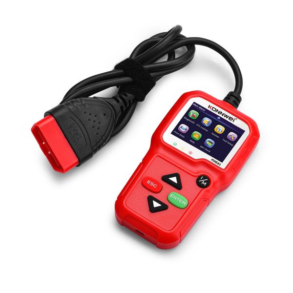 Auto Diagnostic Tool For 12V Trucks Cars Engine Scanner For OBDII Cars KW680