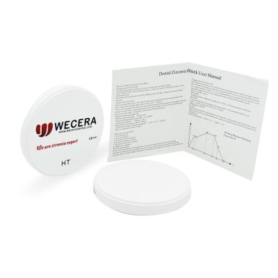 force ouverte du système 1200Mpa du DAO FAO de bloc dentaire de la zircone A3 de 98*14mm