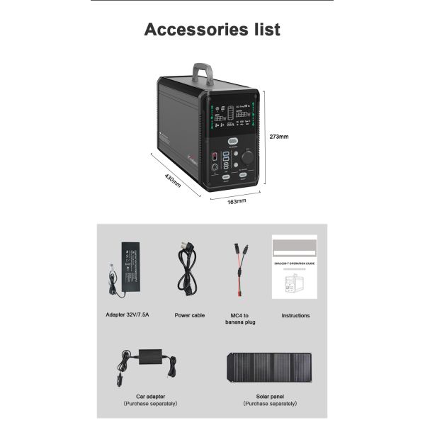 Огромный генератор электростанции MPPT 1000w Lifepo4 портативный солнечный для располагаться лагерем
