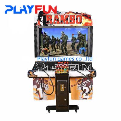 Moeda Operada Máquina de jogo de arcade interior de tiro Rambo Tiro de vídeo Máquina de jogo para parque de diversões