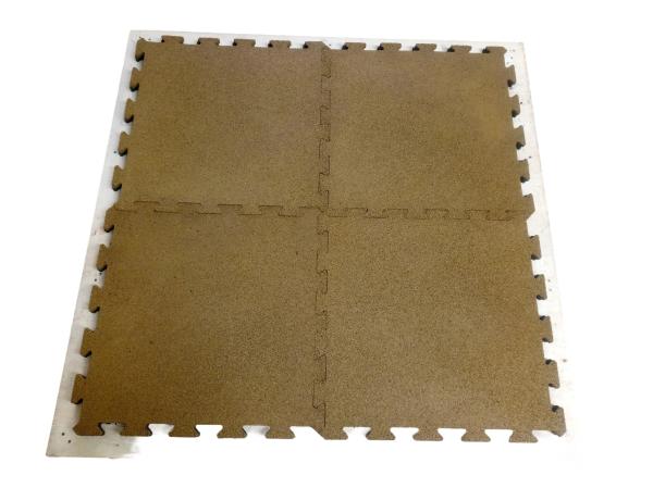 1000X1000X15mm Interlocking Rubber Mat Puzzle Edge Interlocking Fitness Mats Blue
