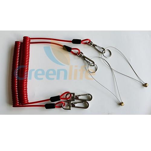 Scaffold Spanner 2.5M Length Spring Tool Lanyard TPU