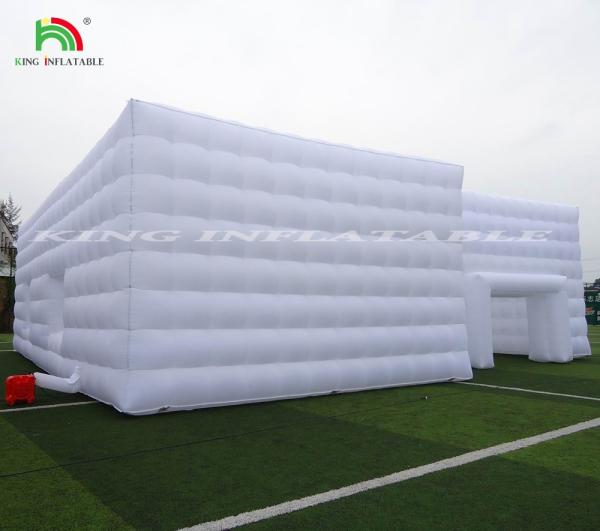 High Quality Led light cube party nightclub tent white inflatable night club for party