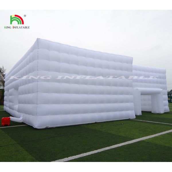 High Quality Led light cube party nightclub tent white inflatable night club for party