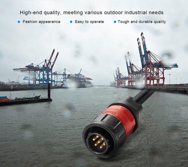 CNLINKO 3 Pin Waterproof Connection Cable Plug Electrical Swivel Xlr Connector 3 Pin Electric Terminals Connector