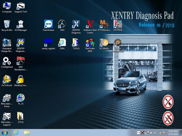 O MB apoiado WIN7/WIN10 SD conecta o software C4 compacto com o DTS Mônaco & Vediamo 500GB HDD 2018/5V