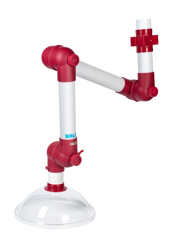 PP Laboratory Accessories Ceiling Mounted Lab Fume Extractor Arm Flexible