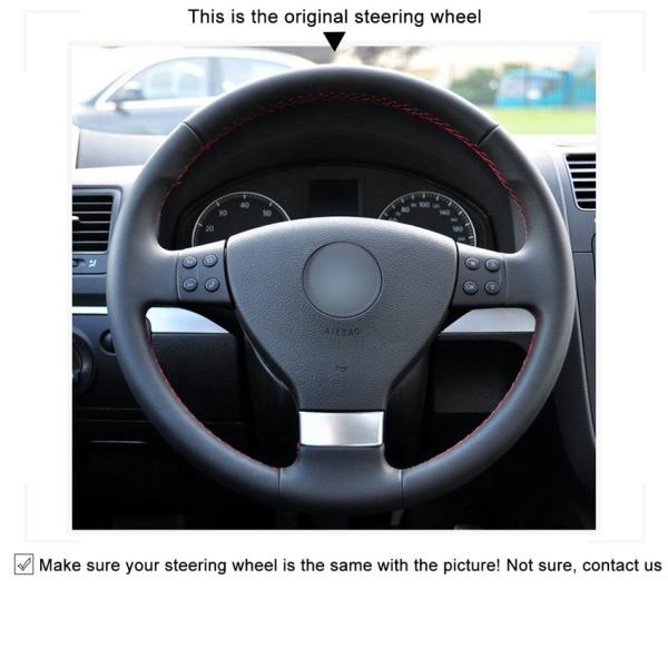 Custom Best Car Interior Accessories for VW Golf 5 Mk5 Passat B6 Steering Wheel Cover