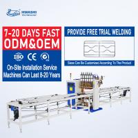 Hwashi Máquina automática de solda de rede de arame elétrico para filtro de sacos de jaula de rebar Steel Wire Mesh