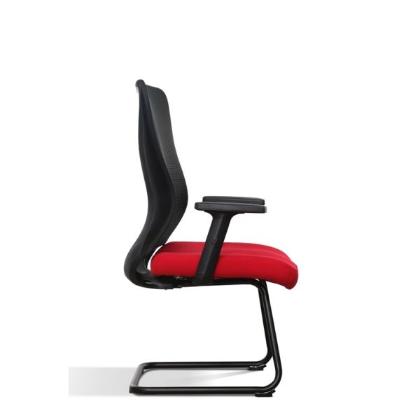 Metal Frame Desk Mesh Office Swivel Chair 0.178CBM Black Nylon 60cm