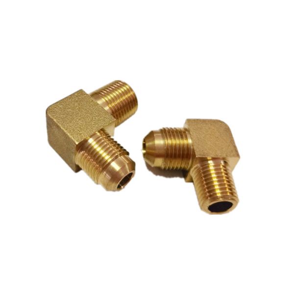 Codo de cobre amarillo 1/4