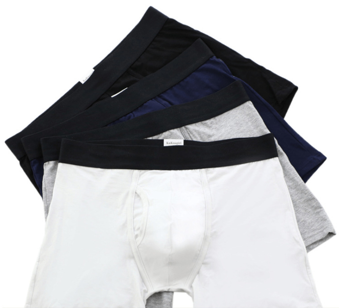 Plus Size Cotton Boxer Shorts Sports Mid-Rise Gym Boxer Briefs Custom Brand