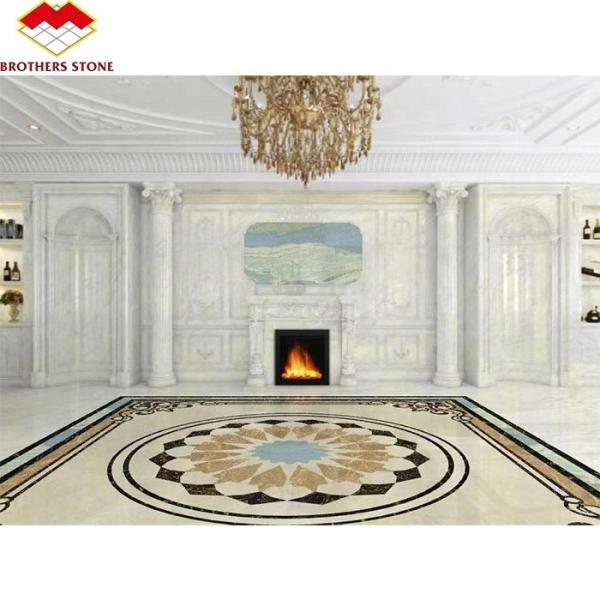 White Greek Marble Natural Stone Statue Frame Art Fireplace for Prestigious Property