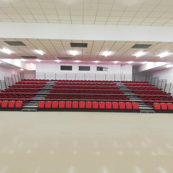 Assento retrátil material do Bleacher do HDPE para o ginásio das escolas