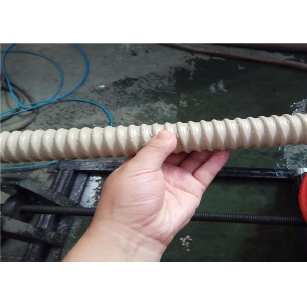 PE Granules Cable Sheathing Machine , 37KW Spiral Pipe Making Machine