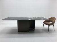 Tabela de jantar de pedra sinterizada de cerâmica moderna de mármore italiano