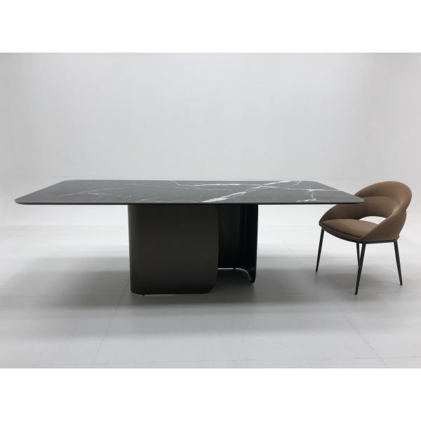 OEM ODM Современный керамический сцинтерованный каменный обеденный стол Длинный квадратный итальянский мраморный столик