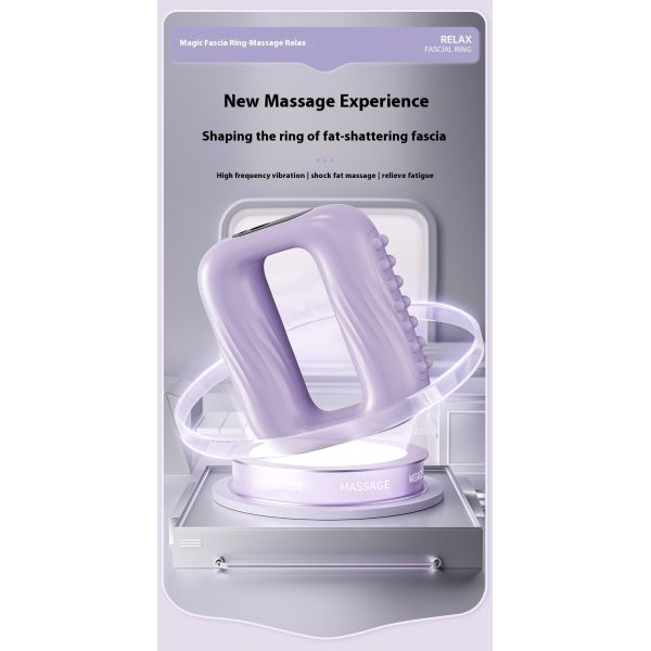 Electric Muscle Massager with 5 Speeds and 3 Modes Hands-Free Strap for Full-body Massage Portable Fascia Massager