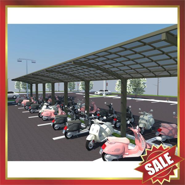 high quality outdoor aluminum polycarbonate carport park cars shed bike bicycle motorcycle shelter canopy awining