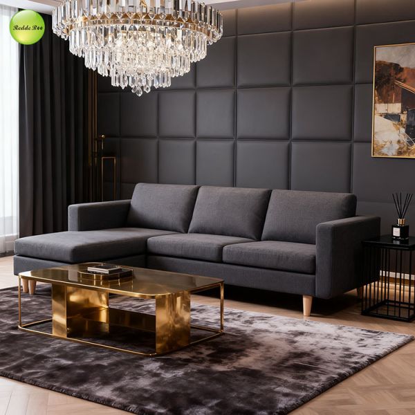 Ottoman Flex Deep Seat Sectional Couch 3 Seater L Shape Sofa Machine Washable
