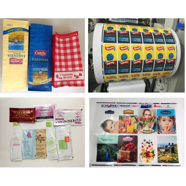 Impresora Machine 60m/Min de la etiqueta de la etiqueta engomada de la taza de papel de Flexo de 6 colores