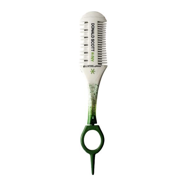 Custom white hairdressers special rotating shaving comb to thin hair and repair bangs