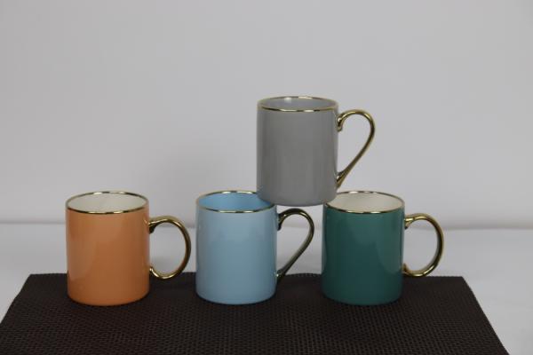 340cc straight handgrip mug milk mug tableware for office and home customized colors