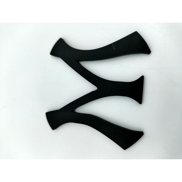 Personalised Logo Label Stickers On The Shoes PVC Material M Letter Shape