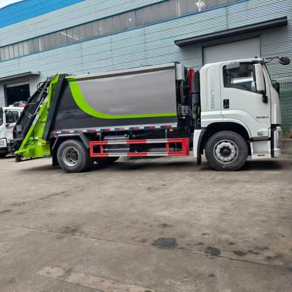 Compression Garbage Truck , Isuzu Garbage Compactor Truck For Refuse Transport