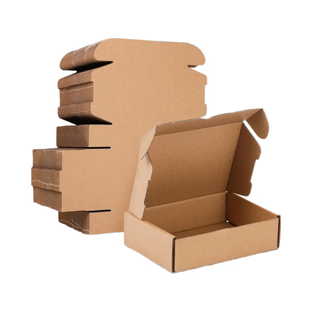 Brown Corrugated Board Shipping Folder Design for Small Business Mailer Packaging Gift Presentation Corrugated for Photo Frame
